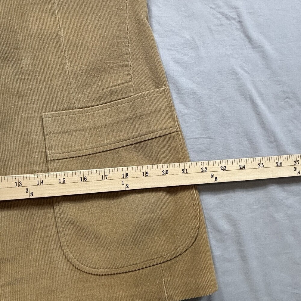 Haggar Vintage Single Breasted Tan Corduroy Sport Jacket Blazer 40 - Picture 3 of 11